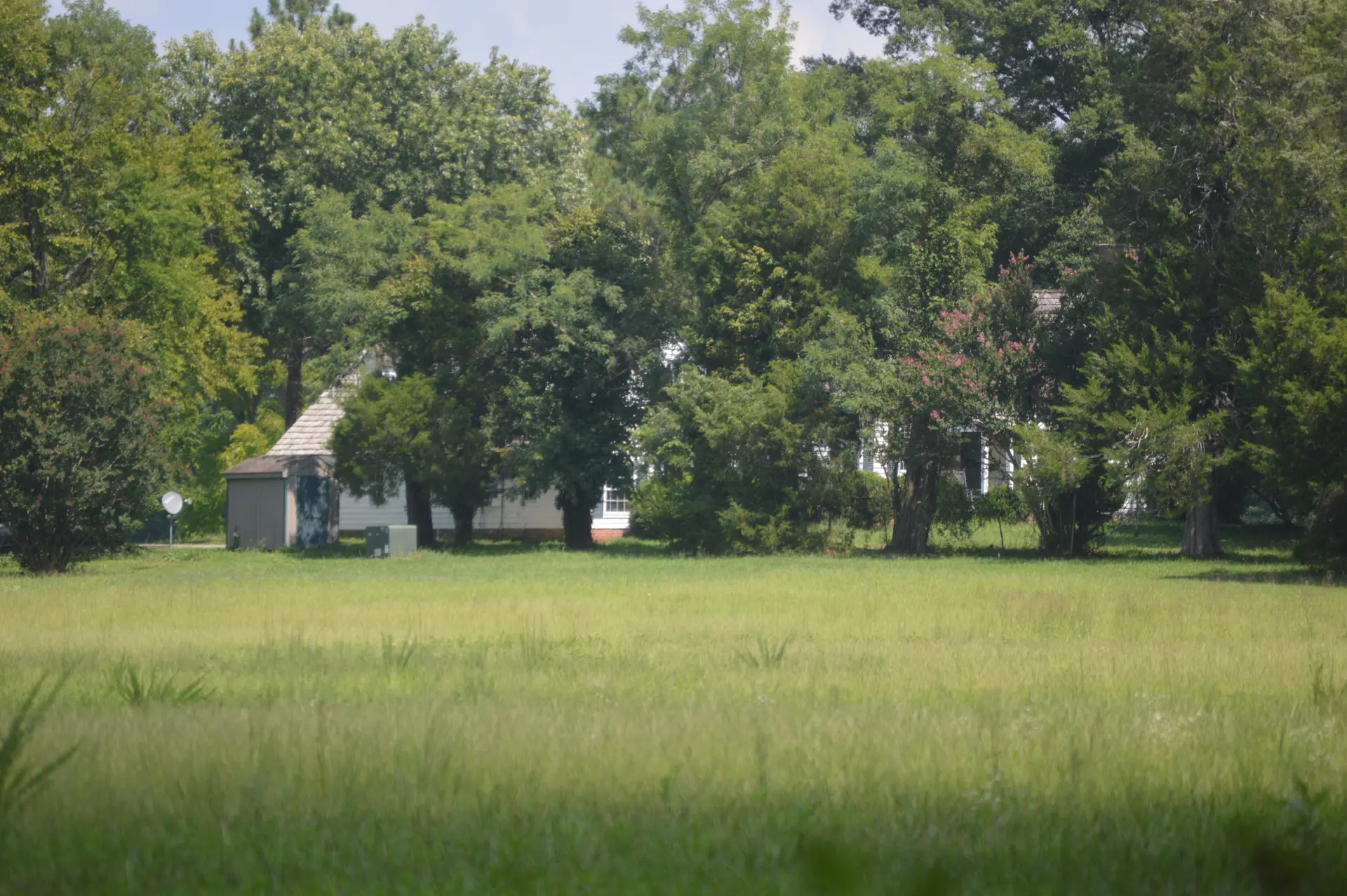 Spring Green — the Earnest family's Virginia homestead seen across an open green field