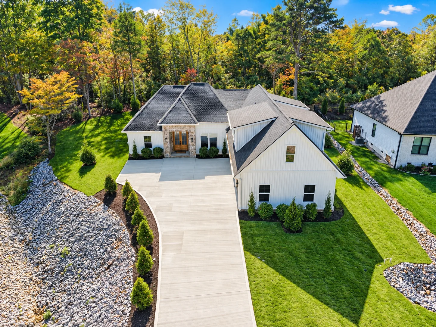 141 Saloli Way, the Earnest model home, from above